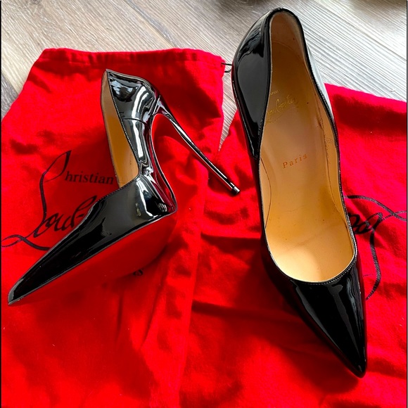 Beautiful black patent leather stiletto! - Picture 1 of 4